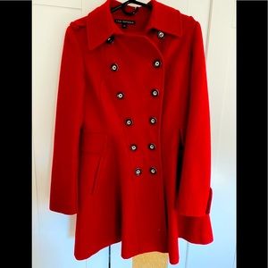Women’s Via Spiga peplum wool coat size 10!